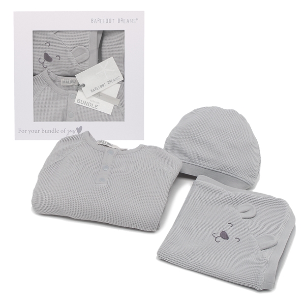 ●商品名：ベアフット ドリームス ベビー ギフトセット マリブコレクション ブルー キッズ BAREFOOT DREAMS BDBMC21457 OCE MALIBU COLLECTION WAFFL