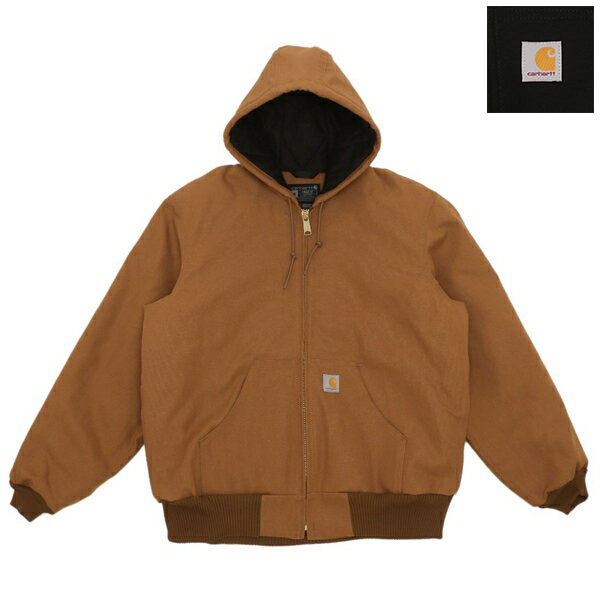 ●商品名：カーハート Carhartt ブルゾン ダックアクティブジャケット ルーズフィット ブラック メンズ 106673 J140 LOOSE FIT FIRM DUCK INSULATED FL