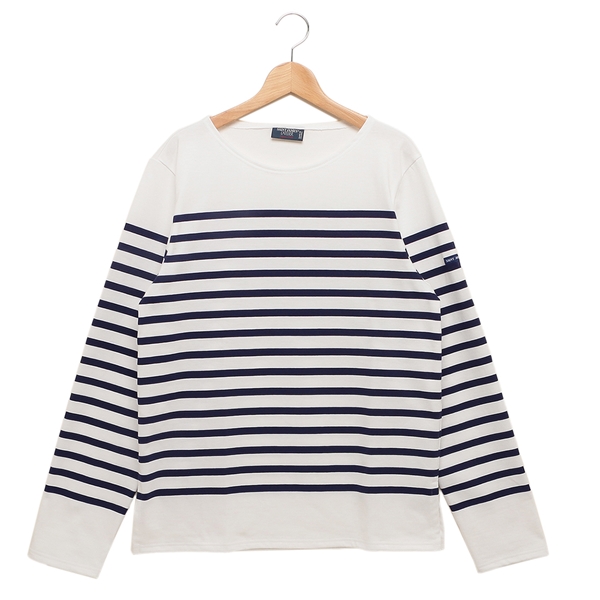 ST.JAMES（セントジェームス）のTシャツが入荷しました&star;コントラストを効かせたボーダー柄の長袖Tシャツ。デコルテをすっきりと見せてくれるボートネックが魅力です。程よい厚みのある