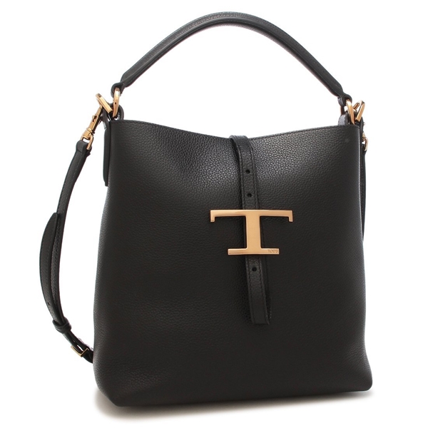 トッズ ショルダーバッグ ハンドバッグ Tタイムレス ミニ バケットバッグ ブラック レディース TOD'S XBWTSEK0100 XSO B999