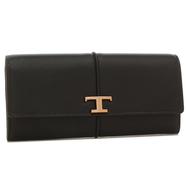 TOD'S（トッズ）の長財布が入荷しました&star;フラップにあしらったTモチーフが高級感あふれるデザイン。スナップボタンでさっと開き、ズムーズなお支払いをアシストします。両マチ付