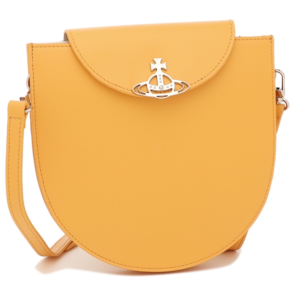 VIVIENNE WESTWOOD（ヴィヴィアンウエストウッド）のショルダーバッグが入荷しました&star;半円型のユニークなフォルムと鮮やかなカラーが目を引くバッグです。フラップにあしらった