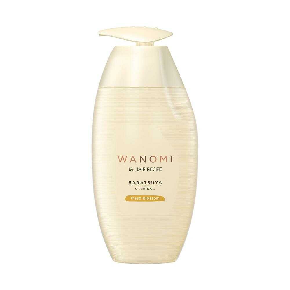 和の実byヘアレシピさらつやシャンプーダメージ髪用●ピュア国産の米ぬかオイル（コメヌカ油…浸透性ツヤ成分）とアミノ酸（ヒスチジン…浸透性保湿成分）を配合●爽やかな花々の香り●シリコン、サルフェート、パ