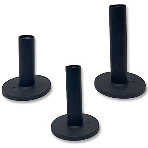 ゴム製ゴルフティー３個セット 55mm 65mm 80mm 黒 ティー ゴルフ用品 練習用 耐久性 ショート ロング ドライビングレンジ 安定 屋内 屋外 AM220916