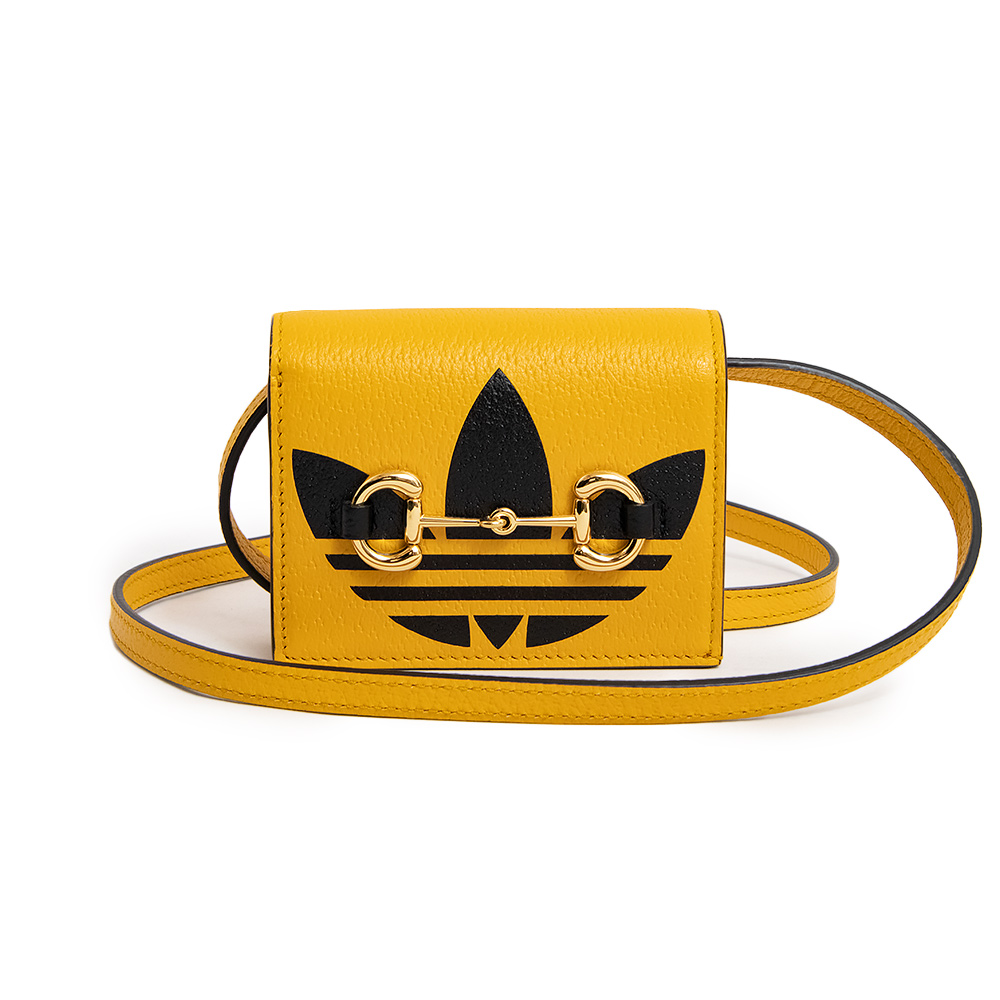 （新品・未使用品）グッチ アディダス コラボ GUCCI adidas x Gucci ホースビット付き カードケース ショルダーウォレット 二つ折り財布