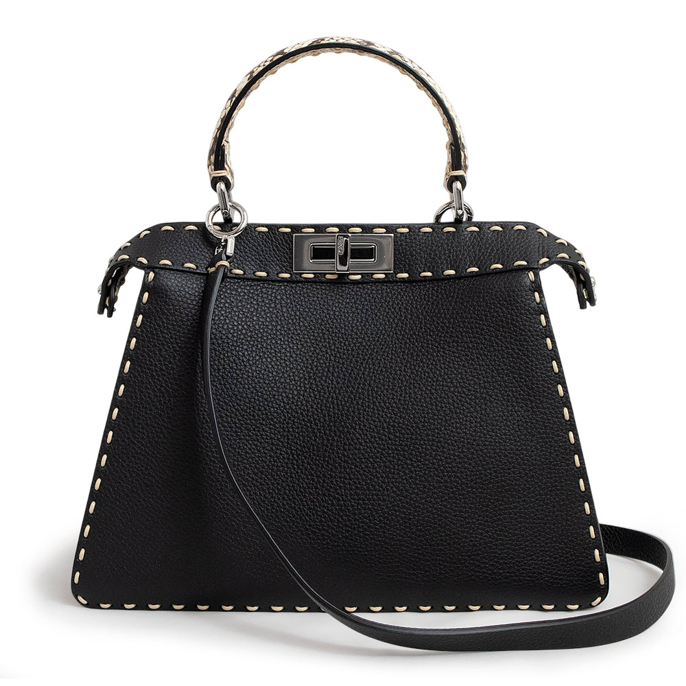 （未使用 展示品）フェンディ FENDI ピーカブー ISeeU ミディアム セレリア 2way ショルダー ハンドバッグ 斜め掛け グレインカーフレザ