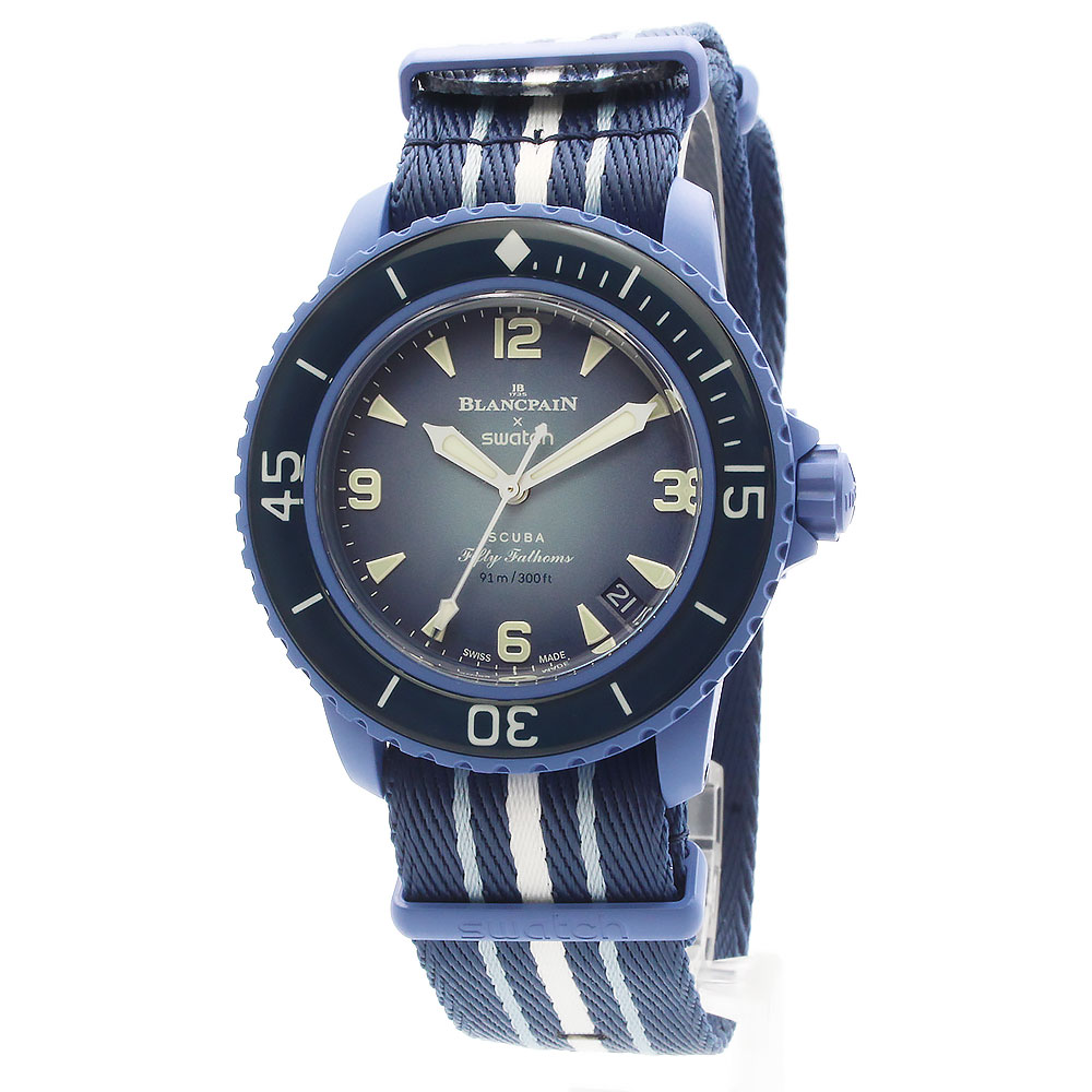 （新品・未使用品）ブランパン Blancpain スウォッチ Swatch スクーバ フィフティファゾム アトランティック オーシャン FIFTY FATHOMS A