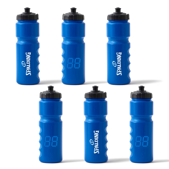スポルディング スクイズボトル ナンバー ブルー 15-008BL 800ml ×6個 15-008BL-6SET