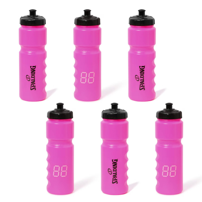 スポルディング スクイズボトル ナンバー ピンク 15-008PK 800ml ×6個 15-008PK-6SET