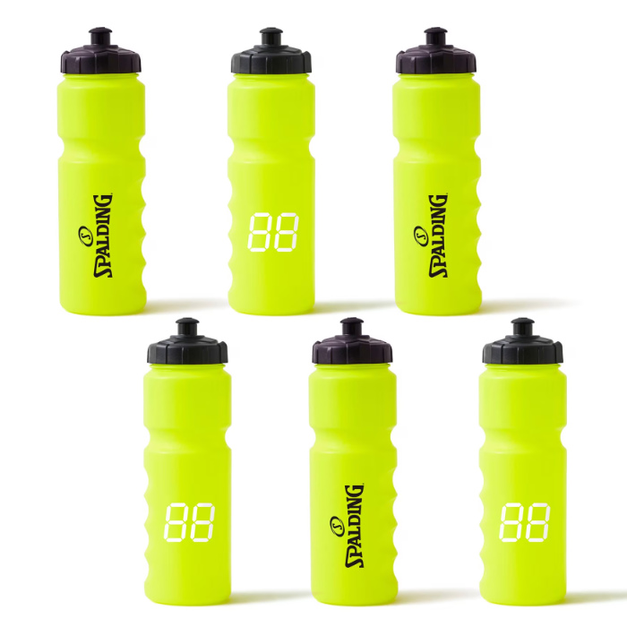 スポルディング スクイズボトル ナンバー イエロー 15-008YL 800ml ×6個 15-008YL-6SET