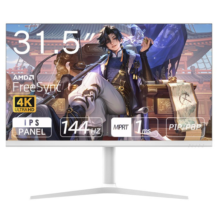 WIS ウィズ 31.5V型 UHD 144Hz ゲーミングモニター 315U144HSW