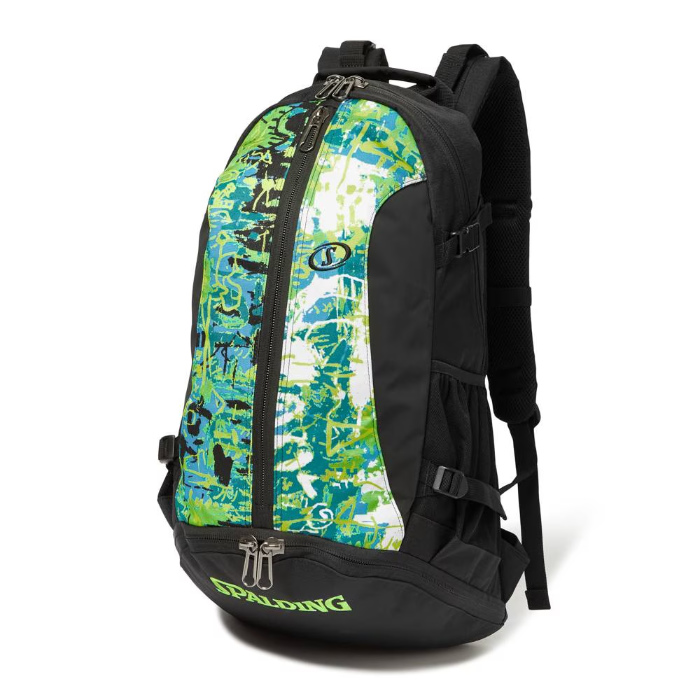 スポルディング バスケットボール バックパック ケイジャー グラフィティ グリーン×イエロー 40-007GGY