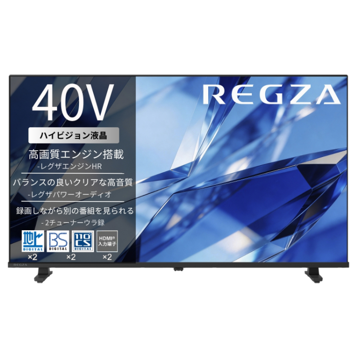 TVS REGZA 40V型 フルHD 液晶テレビ レグザ S2 series S25T エントリーモデル 40S25T