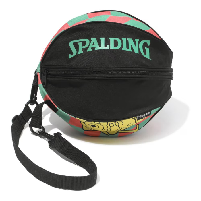 スポルディング バスケットボール用 ボールバッグ スポンジボブ チェッカーフラッグ 49-001SBC ピンク×ミントグリーン