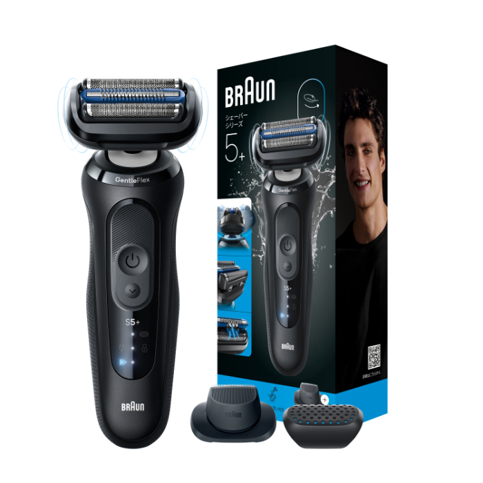 ブラウン メンズシェーバー 3枚刃 シリーズ5+ 53-N52000S ブラック