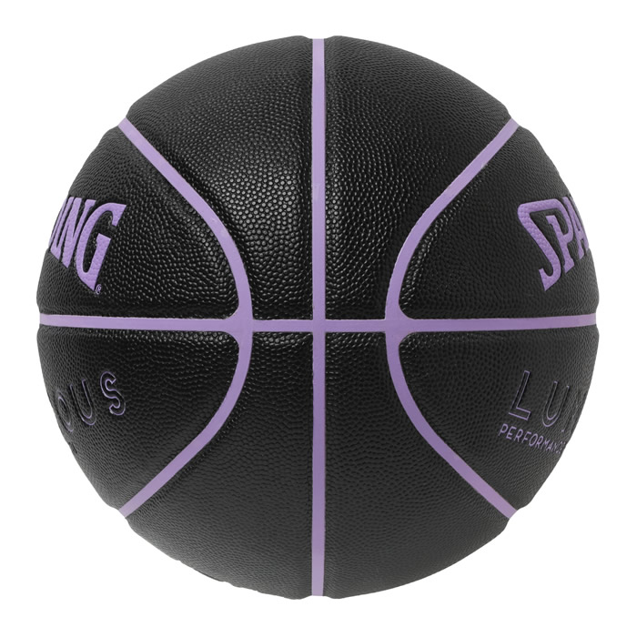 スポルディング バスケットボール ルミナス 合成皮革 ブラック×バイオレット 6号 77-983J SPALDING
