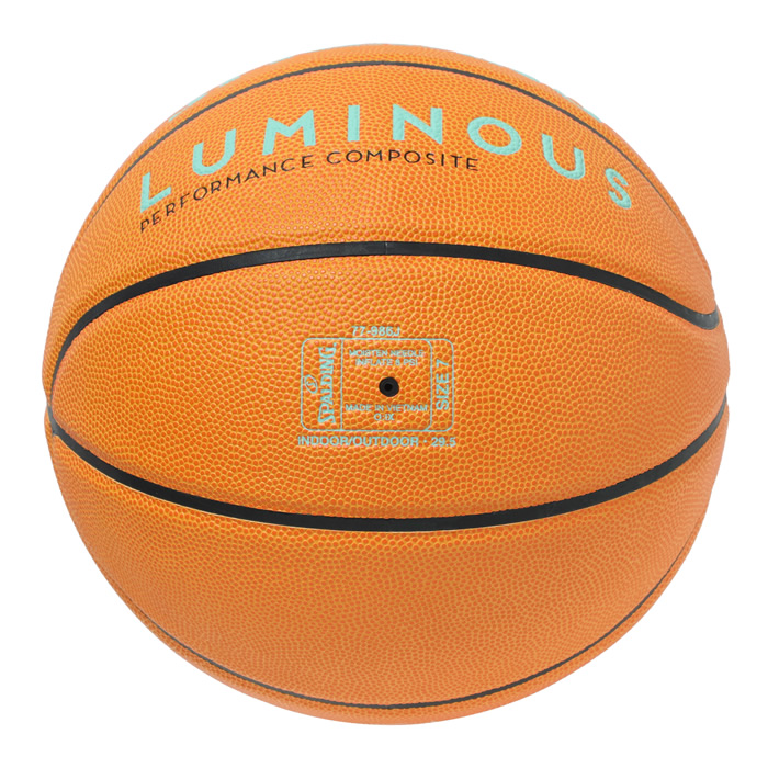スポルディング バスケットボール ルミナス 合成皮革 ブラウン×ミント 7号 77-986J SPALDING 正規販売店