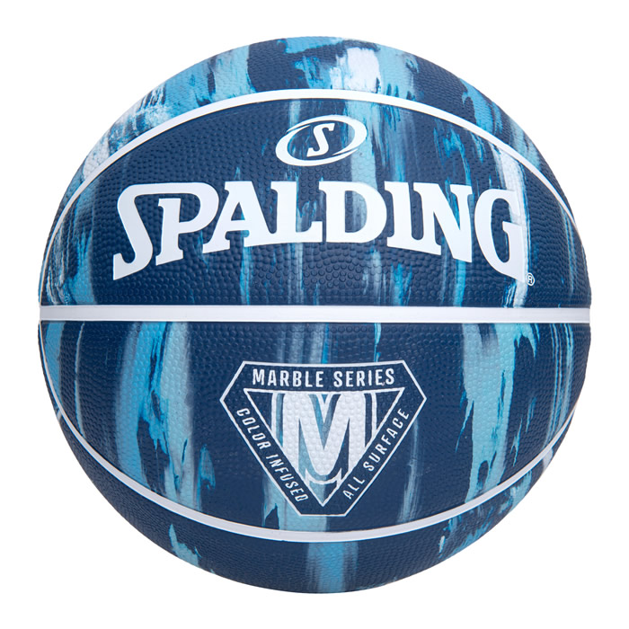 スポルディング バスケットボール マーブル ネイビー ライトブルー ラバー 5号 85-071Z SPALDING