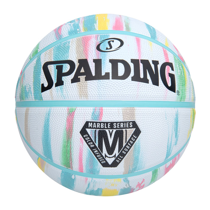スポルディング バスケットボール マーブル ホワイト パステル ラバー 6号 85-073Z SPALDING 正規販売店