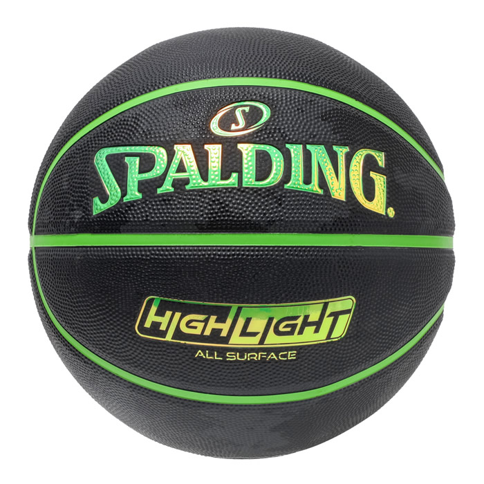 スポルディング バスケットボール ハイライト グリーン ラバー 5号 85-152J SPALDING 正規販売店