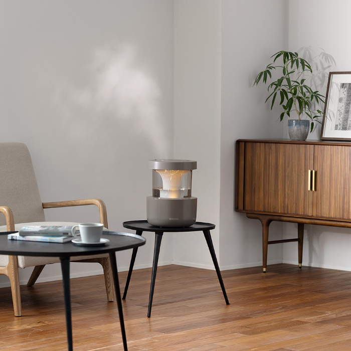 リズム 超音波式 加湿器 2.2L MIST350 ウォームグレー 9YYA29RH84 プレハブ10畳まで 木造6畳まで