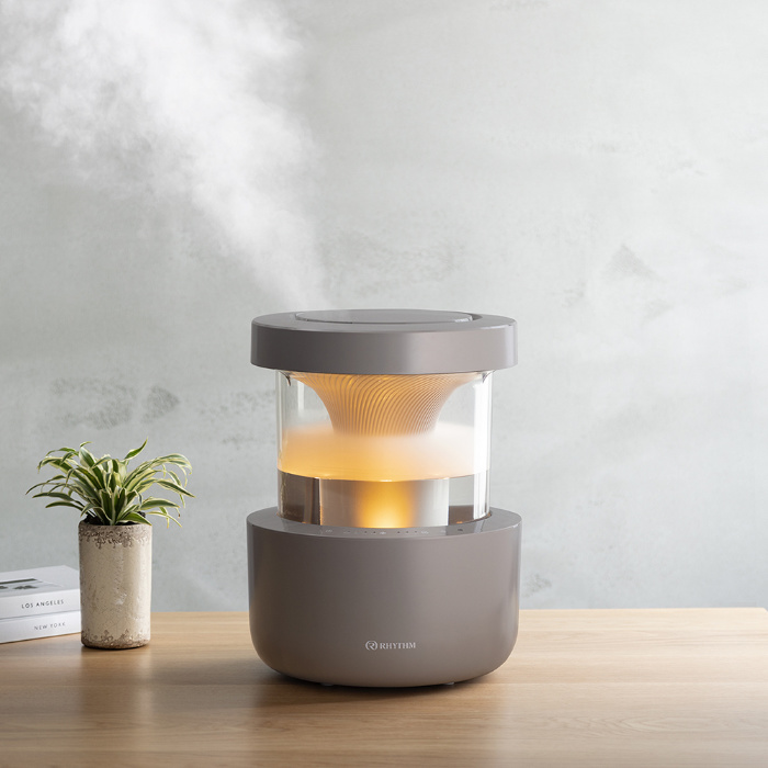 リズム 超音波式 加湿器 2.2L MIST350 ウォームグレー 9YYA29RH84 プレハブ10畳まで 木造6畳まで