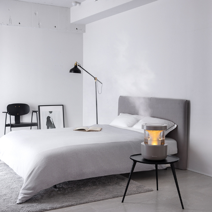 リズム 超音波式 加湿器 2.2L MIST350 ウォームグレー 9YYA29RH84 プレハブ10畳まで 木造6畳まで