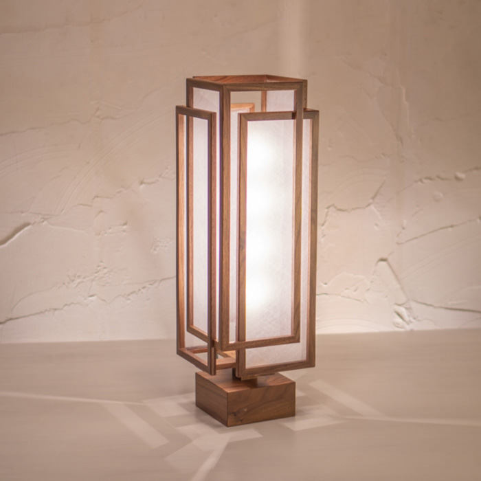 スタンドライト A542 旬Lサイズ ウォールナット スタンドライト 新洋電気 和風照明 和室 おしゃれ