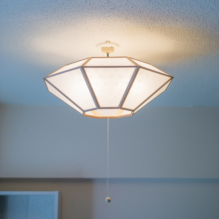 新洋電気 シーリングライト 洛 raku-L 麻の葉 AC922-A 和風照明 おしゃれ