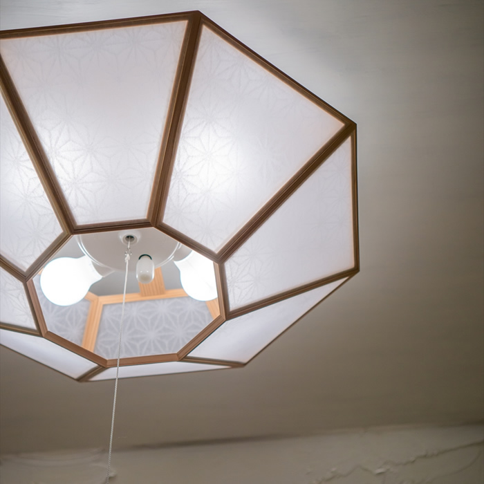 新洋電気 シーリングライト 洛 raku-L 麻の葉 AC922-A 和風照明 おしゃれ