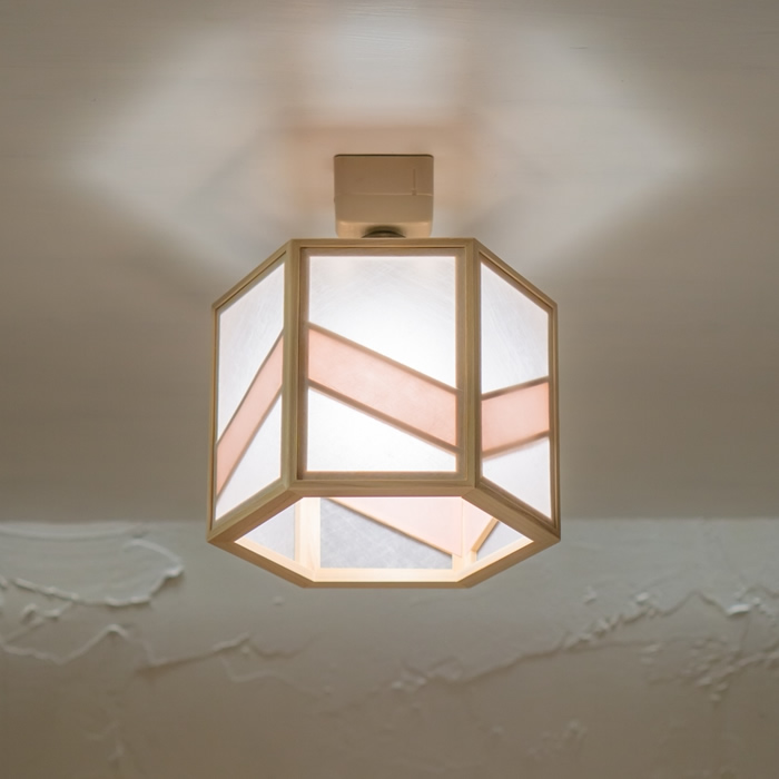 新洋電気 コンビネーションランプ シーリングライト 湊 sou 不織布+桜 AC934-I 和風照明 おしゃれ