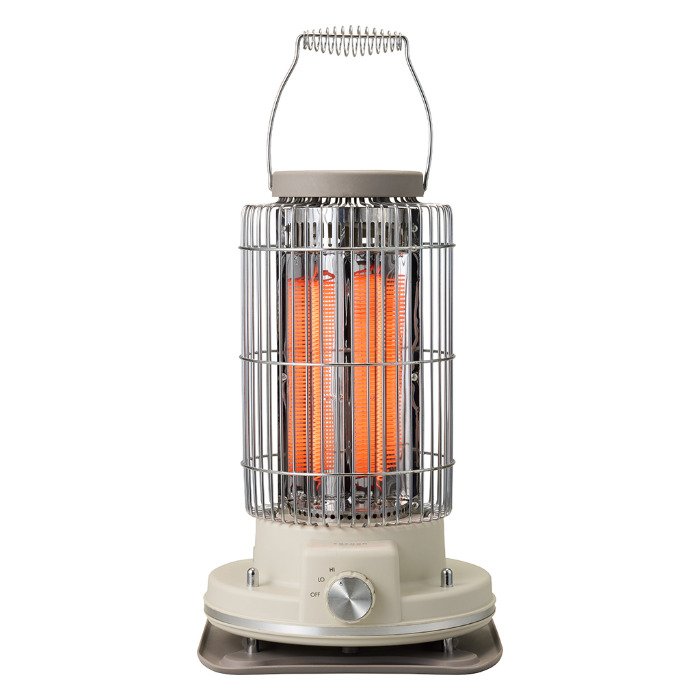 アピックス レトロカーボンヒーター 700W ACH-490-IV アイボリー 電気ストーブ APIX INTL