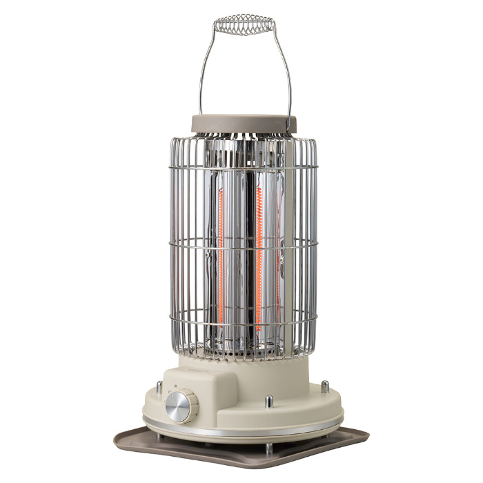 アピックス レトロカーボンヒーター 700W ACH-490-IV アイボリー 電気ストーブ APIX INTL