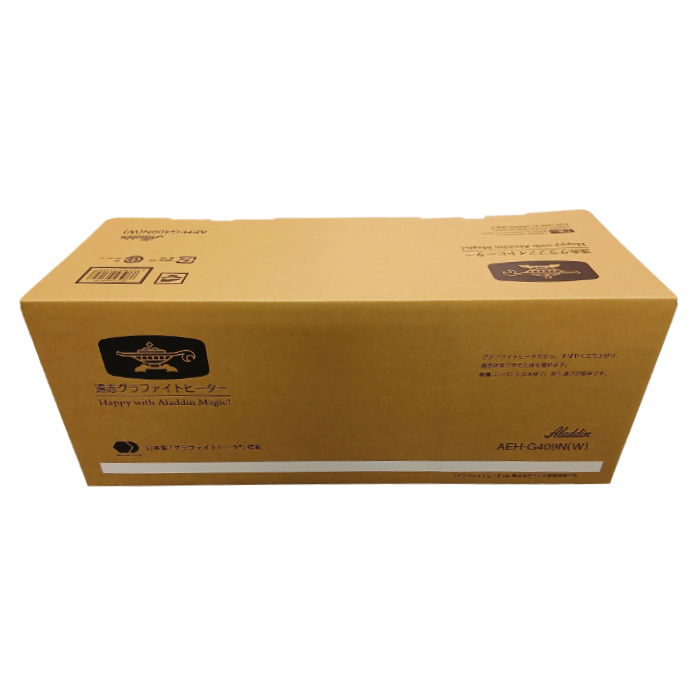 アラジン 電気ストーブ 遠赤グラファイトヒーター 暖房 AEH-G409N-W ホワイト