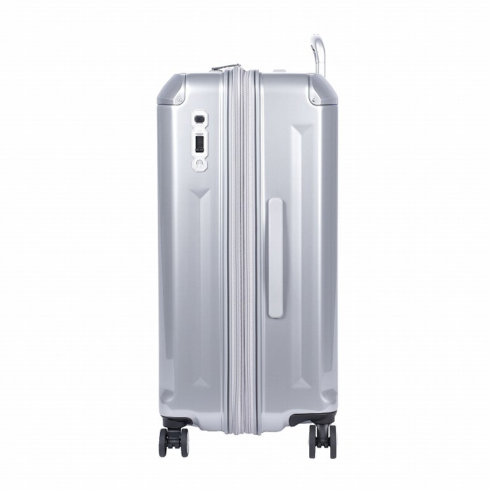 A.L.I ハードキャリーケース デカかるEdge 拡張タイプ 10泊以上 102L+18L ALI-089-102-CSIL クロームシルバー