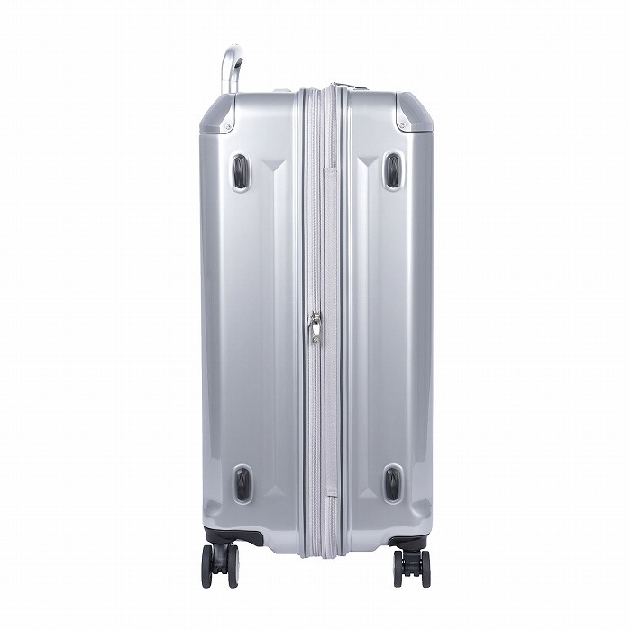 A.L.I ハードキャリーケース デカかるEdge 拡張タイプ 10泊以上 102L+18L ALI-089-102-CSIL クロームシルバー