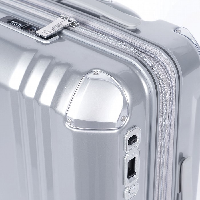 A.L.I ハードキャリーケース デカかるEdge 拡張タイプ 10泊以上 102L+18L ALI-089-102-CSIL クロームシルバー
