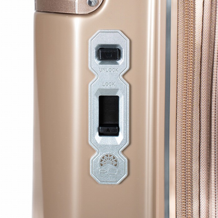 A.L.I ハードキャリーケース デカかるEdge 拡張タイプ 10泊以上 102L+18L ALI-089-102-SG シャンパンゴールド