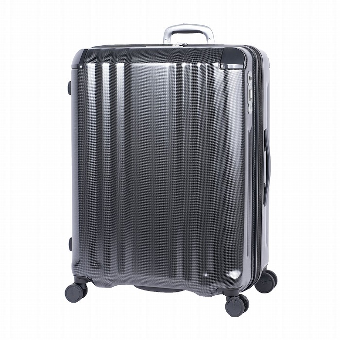 A.L.I ハードキャリーケース デカかるEdge 拡張タイプ 10泊以上 102L＋18L ALI-089-102-WBK ウェーブブラック