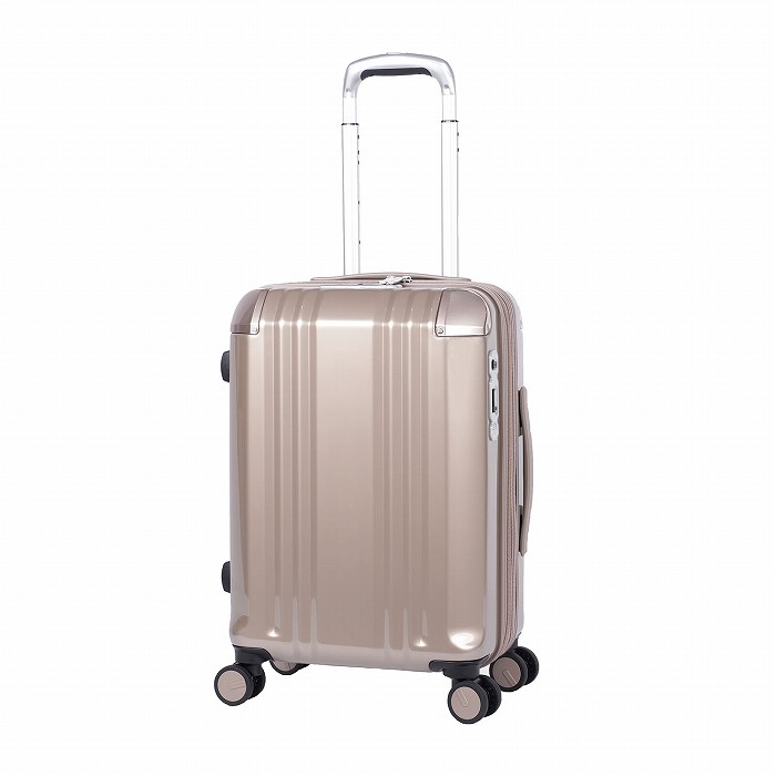 A.L.I ハードキャリーケース デカかるEdge 拡張タイプ 1～3泊 34L＋6L ALI-089-18W-SG シャンパンゴールド