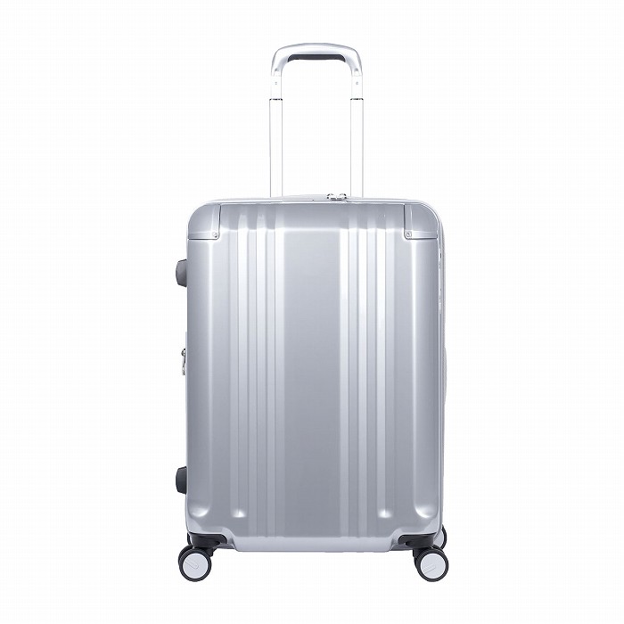A.L.I ハードキャリーケース デカかるEdge 拡張タイプ 4~6泊 52L+8L ALI-089-22W-CSIL クロームシルバー