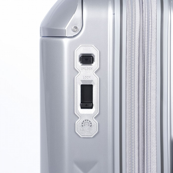 A.L.I ハードキャリーケース デカかるEdge 拡張タイプ 4~6泊 52L+8L ALI-089-22W-CSIL クロームシルバー