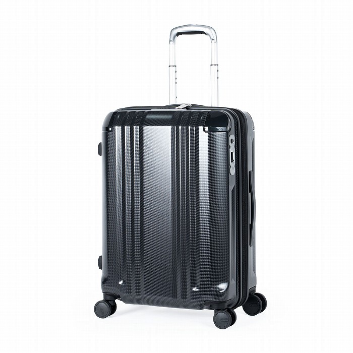 A.L.I ハードキャリーケース デカかるEdge 拡張タイプ 4～6泊 52L＋8L ALI-089-22W-WBK ウェーブブラック