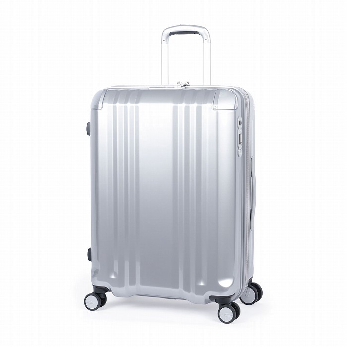 A.L.I ハードキャリーケース デカかるEdge 拡張タイプ 7～9泊 70L＋12L ALI-089-24W-CSIL クロームシルバー