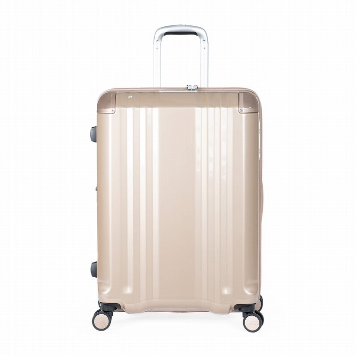 A.L.I ハードキャリーケース デカかるEdge 拡張タイプ 7~9泊 70L+12L ALI-089-24W-SG シャンパンゴールド