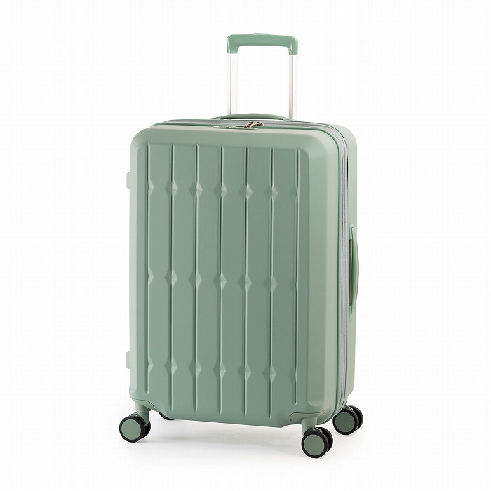 A.L.I ハードキャリーケース DrinkHolder and Suspension 4～6泊 66L＋10L ALI-6030SD-24W-AG アッシュミントグリーン