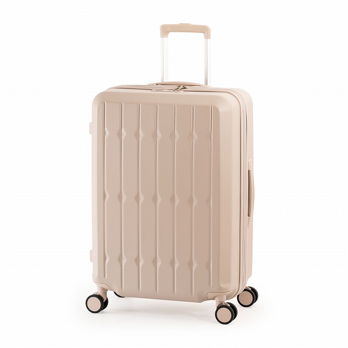 A.L.I ハードキャリーケース DrinkHolder and Suspension 4～6泊 66L＋10L ALI-6030SD-24W-LT ラテ