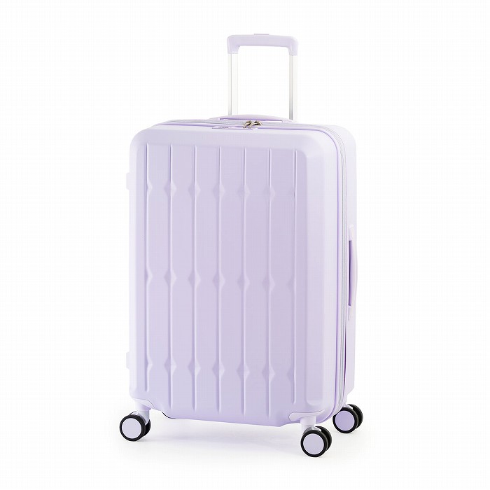 A.L.I ハードキャリーケース DrinkHolder and Suspension 4～6泊 66L＋10L ALI-6030SD-24W-PL パステルラベンダー