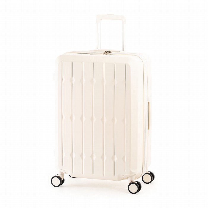 A.L.I ハードキャリーケース DrinkHolder and Suspension 4～6泊 66L＋10L ALI-6030SD-24W-VN バニラ