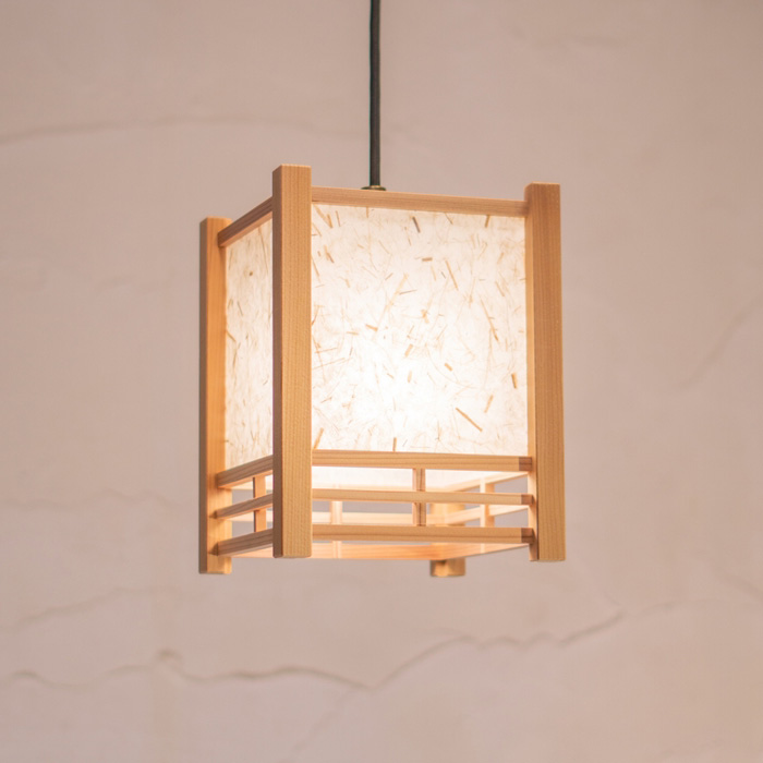 ペンダントライト AP853-B 条 スサ入 ペンダントライト 新洋電気 和風照明 和室 おしゃれ